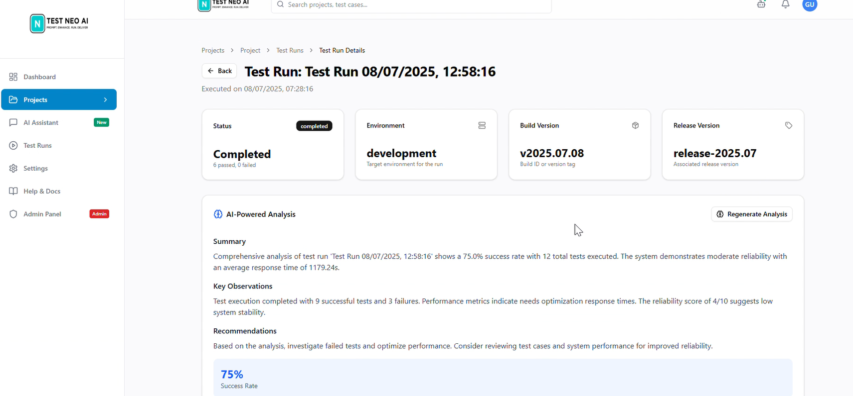 Test Analytics